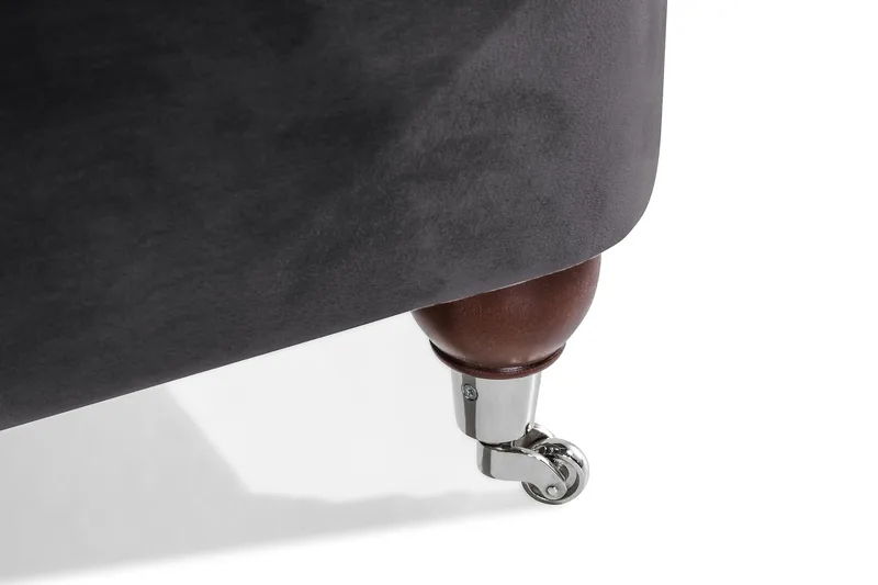 Howard Riviera 3-seters Svingt Fløyelssofa - Mørk grå - Møbler - Sofaer - Howard sofa