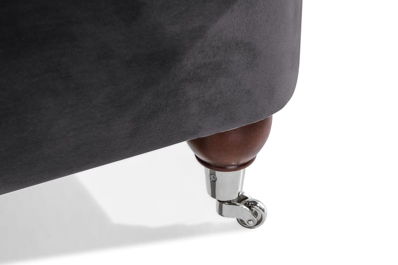 Howard Riviera 3-seters Svingt Fløyelssofa - Mørk grå - Møbler - Sofaer - Howard sofa