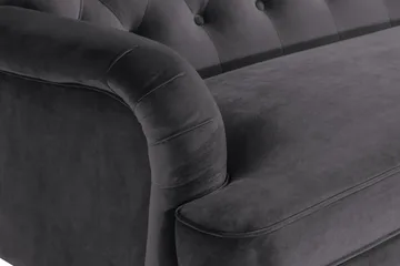 Howard Riviera 3-seters Svingt Fløyelssofa - Mørk grå - Møbler - Sofaer - Howard sofa