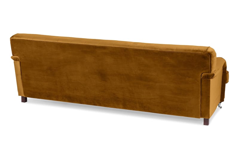 Howard Riviera 3-seters Svingt Fløyelssofa - Mørk gul - Møbler - Sofaer - Howard sofa