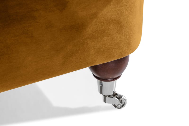 Howard Riviera 3-seters Svingt Fløyelssofa - Mørk gul - Møbler - Sofaer - Howard sofa