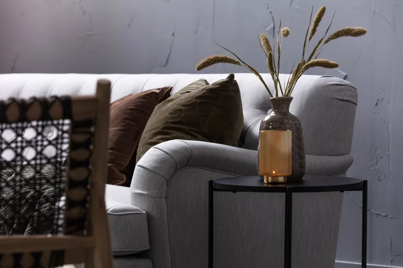 Howard Riviera 3-seters Svingt Stoffsofa - Grå - Møbler - Sofaer - Howard sofa