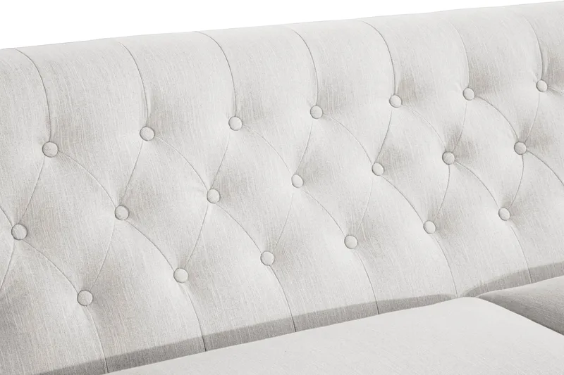 Howard Riviera 3-seters Svingt Stoffsofa - Lys grå - Møbler - Sofaer - Howard sofa