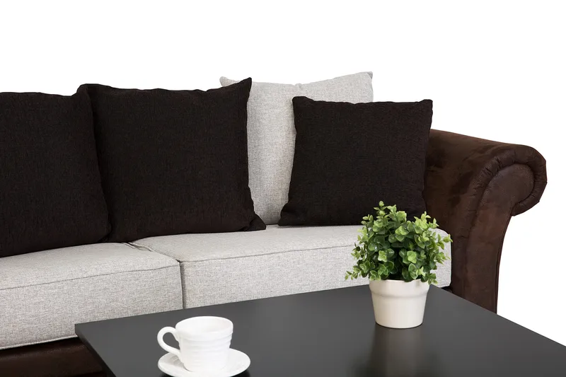 Toronto 3-seters Sofa - Brun/Beige - Møbler - Sofaer - Howard sofa