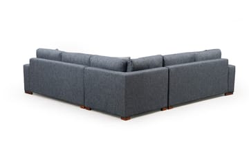 Huelva 5-seter Venstrevendt L-formet Hjørnesofa 323 cm med Sidebord i Stoff - Grå - Møbler - Sofaer - Hjørnesofa