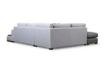 Huelva 5-seter Venstrevendt L-formet Sofa med Sjeselong 308 cm i Stoff - Grå - Møbler - Sofaer - Sofa med sjeselong