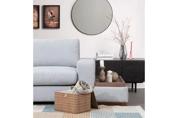 Huelva 5-seter Venstrevendt L-formet Sofa med Sjeselong 308 cm i Stoff - Grå - Møbler - Sofaer - Sofa med sjeselong
