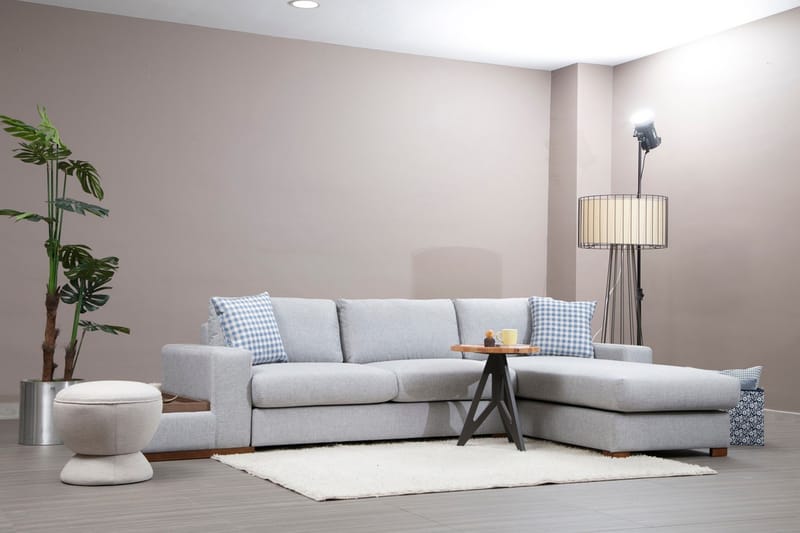 Huelva Divansofa - Grå - Møbler - Sofaer - Sofa med sjeselong