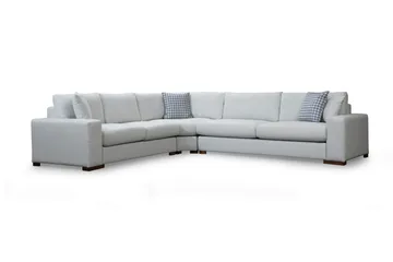 Huelva Venstrevendt L-formet Hjørnesofa 322 cm i Stoff med Brede Armlener - Isblå - Møbler - Sofaer - Hjørnesofa