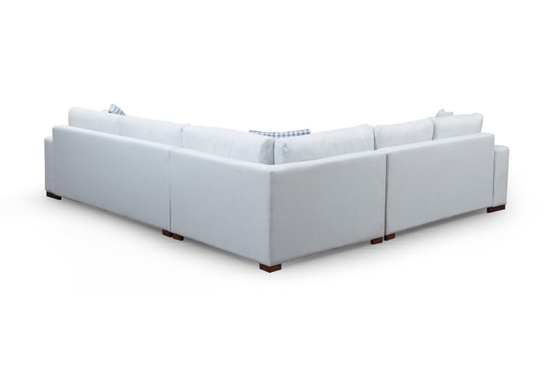 Huelva Venstrevendt L-formet Hjørnesofa 322 cm i Stoff med Brede Armlener - Isblå - Møbler - Sofaer - Hjørnesofa