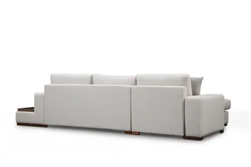 Huelva Venstrevendt L-formet Sofa med Sjeselong 312 cm i Stoff - Kremhvit - Møbler - Sofaer - Sofa med sjeselong