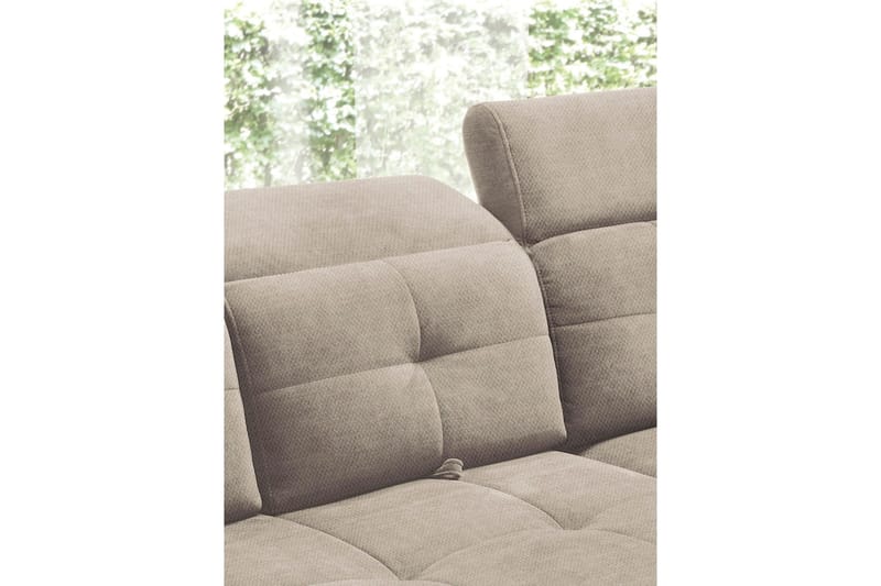 Inferne 5-seters Sofa med Sjeselong - Beige - Møbler - Sofaer - Sofa med sjeselong