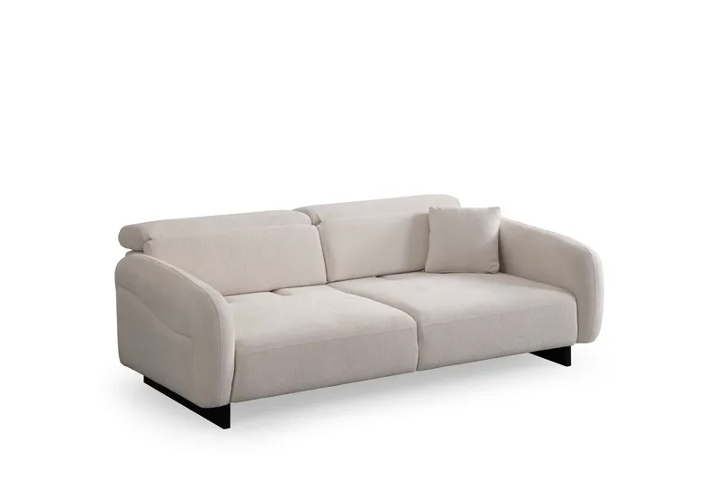 Ingang 3-seters sofa Chenille, Hvit