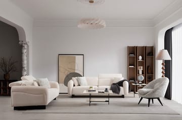 Ingang 3-seters sofa Chenille - Hvit - Møbler - Sofaer - Sofa 3 seter