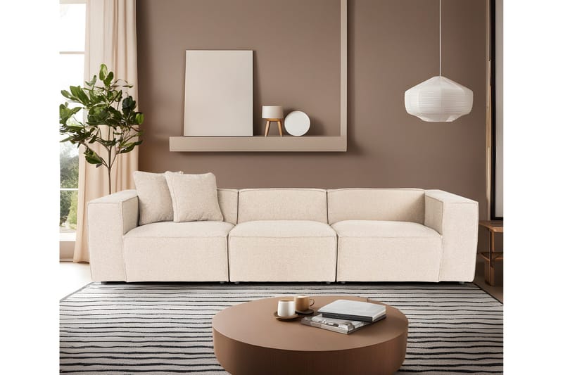 Kaolins Sofa 3-seter - Fersken - Møbler - Sofaer - Modulsofaer - Komplett modulsofa