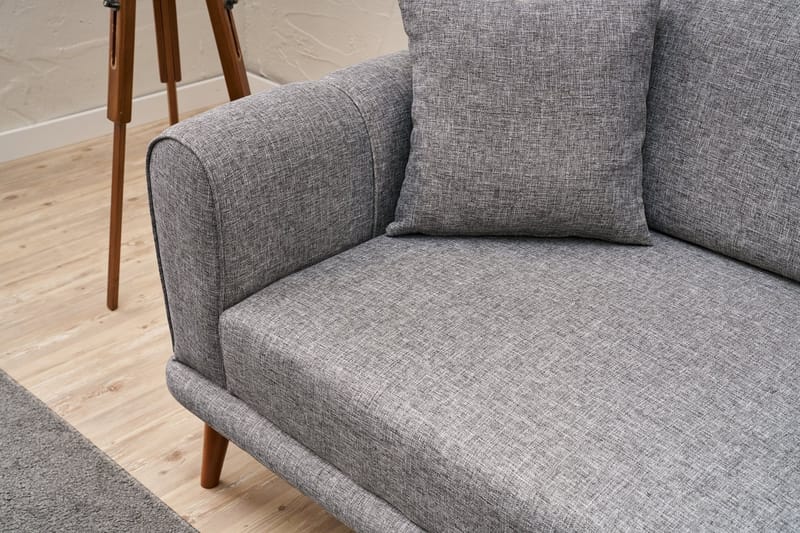 Khambalia 3-seters Sofa - Grå - Møbler - Sofaer - Sofa 3 seter