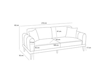 Khambalia Sofagruppe - Lysegrå - Møbler - Sofaer - Sofagrupper