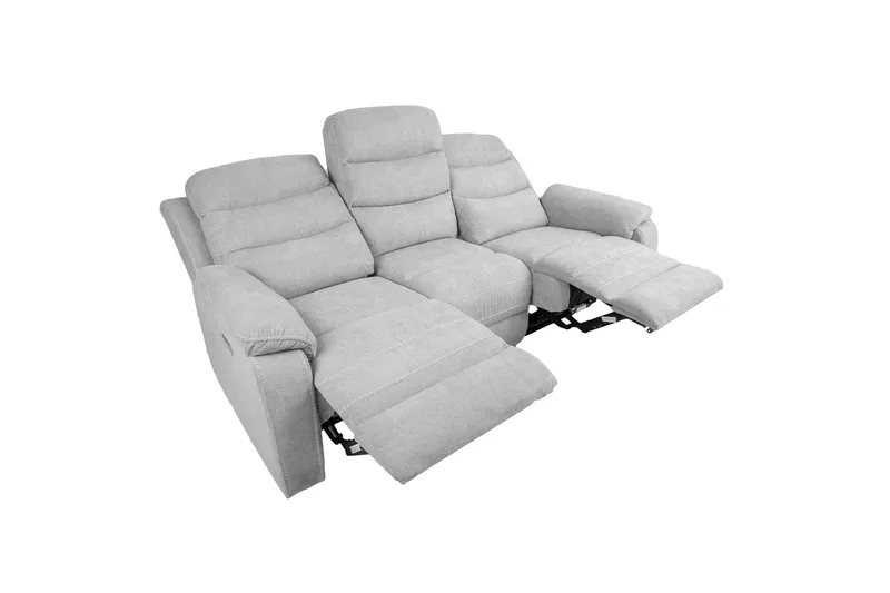 Mimi Reclinersofa 3-seter Lysegrå - Møbler - Sofaer - Reclinersofaer - 3 seters kinosofa & reclinersofa