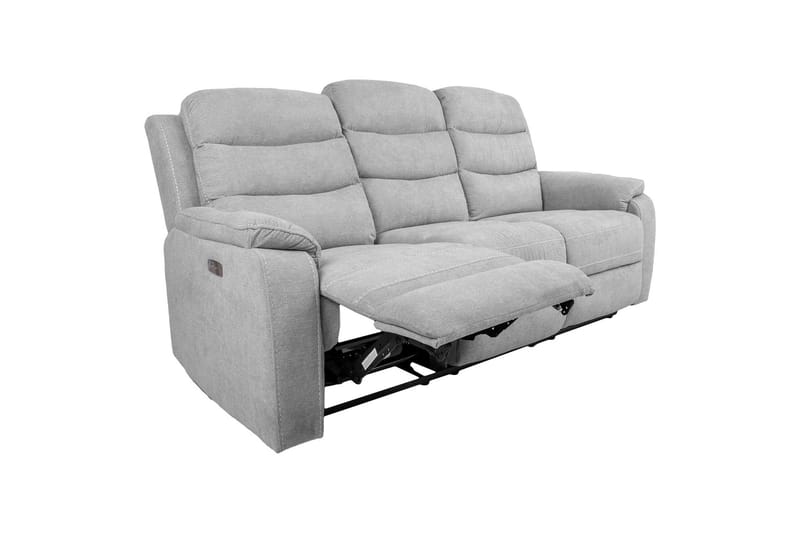 Mimi Reclinersofa 3-seter Lysegrå - Møbler - Sofaer - Reclinersofaer - 3 seters kinosofa & reclinersofa