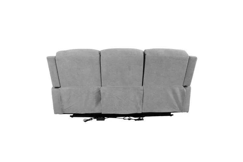 Mimi Reclinersofa 3-seter Lysegrå - Møbler - Sofaer - Reclinersofaer - 3 seters kinosofa & reclinersofa