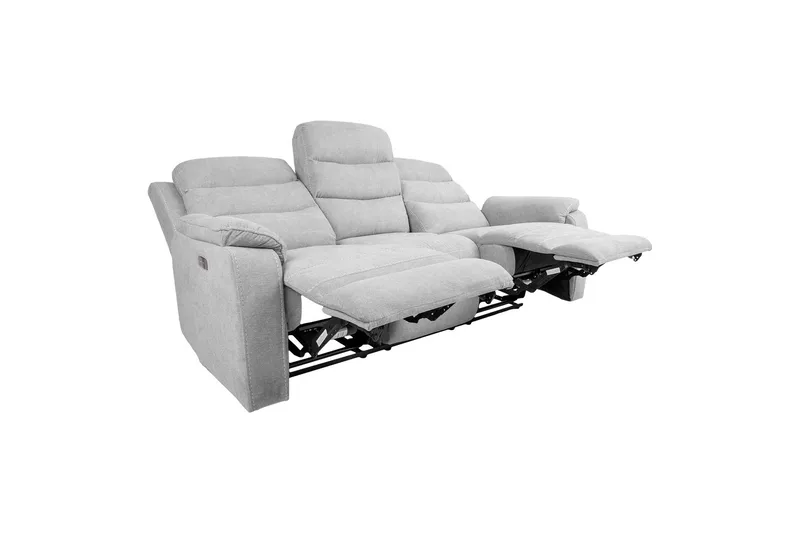 Mimi Reclinersofa 3-seter Lysegrå - Møbler - Sofaer - Reclinersofaer - 3 seters kinosofa & reclinersofa