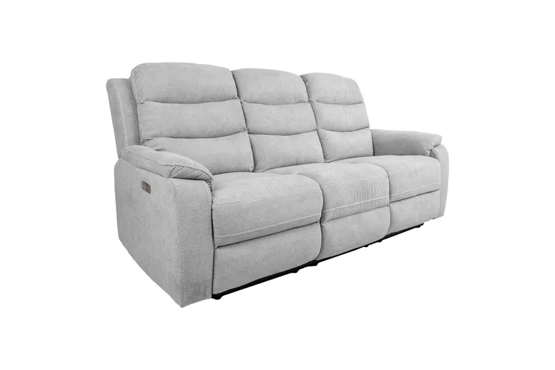 Mimi Reclinersofa 3-seter Lysegrå - Møbler - Sofaer - Reclinersofaer - 3 seters kinosofa & reclinersofa