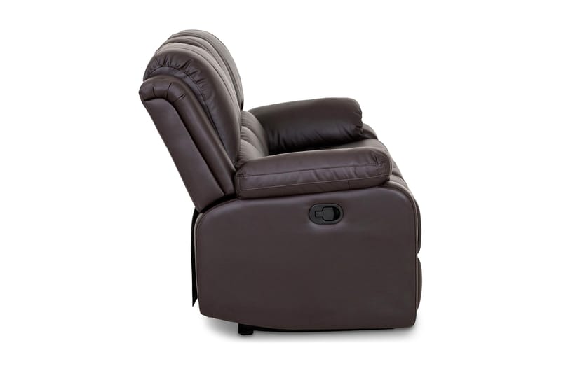 Norbo Reclinersofa 3-seter Kunstlær - Brun - Møbler - Sofaer - Reclinersofaer - 3 seters kinosofa & reclinersofa