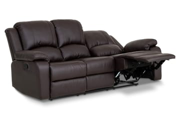 Norbo Reclinersofa 3-seter Kunstlær - Brun - Møbler - Sofaer - Reclinersofaer - 3 seters kinosofa & reclinersofa
