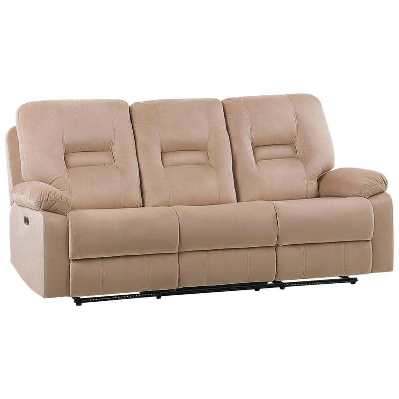 3-seters sofa Bergen - Beige - Møbler - Sofaer - Reclinersofaer - 3 seters kinosofa & reclinersofa