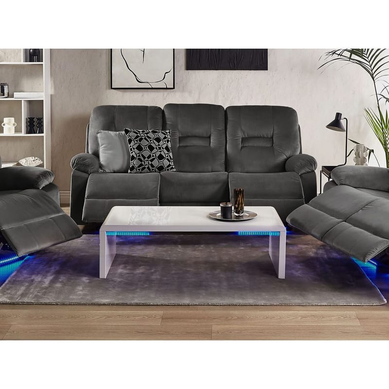 3-seters sofa Bergen - Grå - Møbler - Sofaer - Reclinersofaer - 3 seters kinosofa & reclinersofa