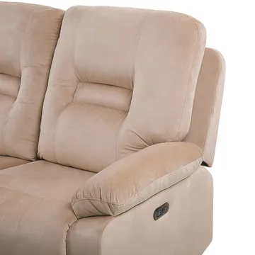 3-seters sofa Rovik - Beige - Møbler - Sofaer - Reclinersofaer - 3 seters kinosofa & reclinersofa