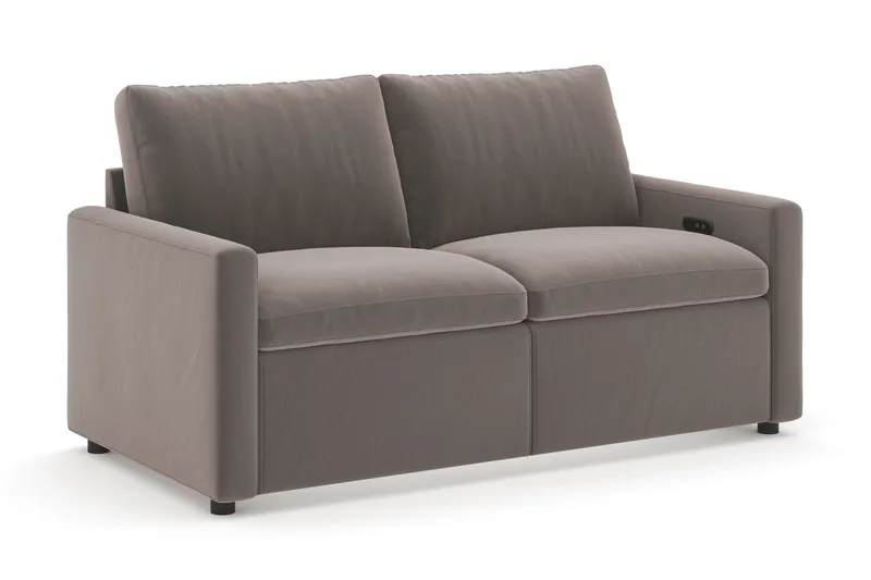 Barsele 2-seter Elektrisk Reclinersofa - Brun - Møbler - Sofaer - Reclinersofaer - 2 seters kinosofa & reclinersofa