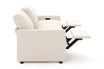 Barsele 3-seter Elektrisk Reclinersofa - Beige - Møbler - Sofaer - Reclinersofaer - 3 seters kinosofa & reclinersofa