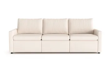 Barsele 3-seter Elektrisk Reclinersofa - Beige - Møbler - Sofaer - Reclinersofaer - 3 seters kinosofa & reclinersofa