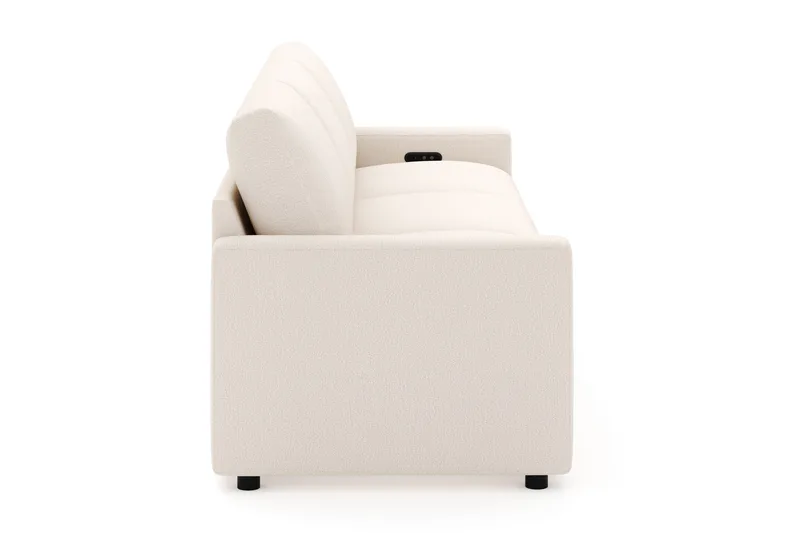 Barsele 3-seter Elektrisk Reclinersofa - Beige - Møbler - Sofaer - Reclinersofaer - 3 seters kinosofa & reclinersofa