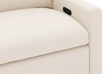 Barsele 3-seter Elektrisk Reclinersofa - Beige - Møbler - Sofaer - Reclinersofaer - 3 seters kinosofa & reclinersofa