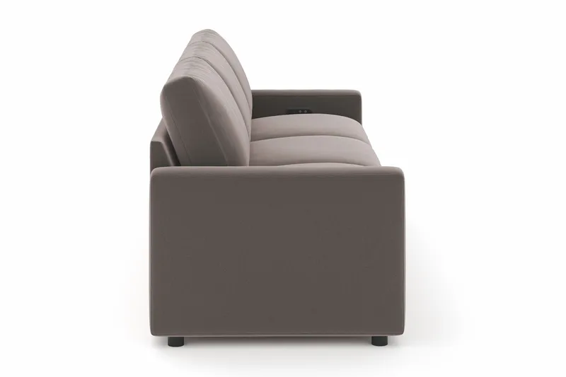 Barsele 3-seter Elektrisk Reclinersofa - Brun - Møbler - Sofaer - Reclinersofaer - 3 seters kinosofa & reclinersofa