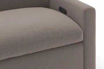Barsele 3-seter Elektrisk Reclinersofa - Brun - Møbler - Sofaer - Reclinersofaer - 3 seters kinosofa & reclinersofa
