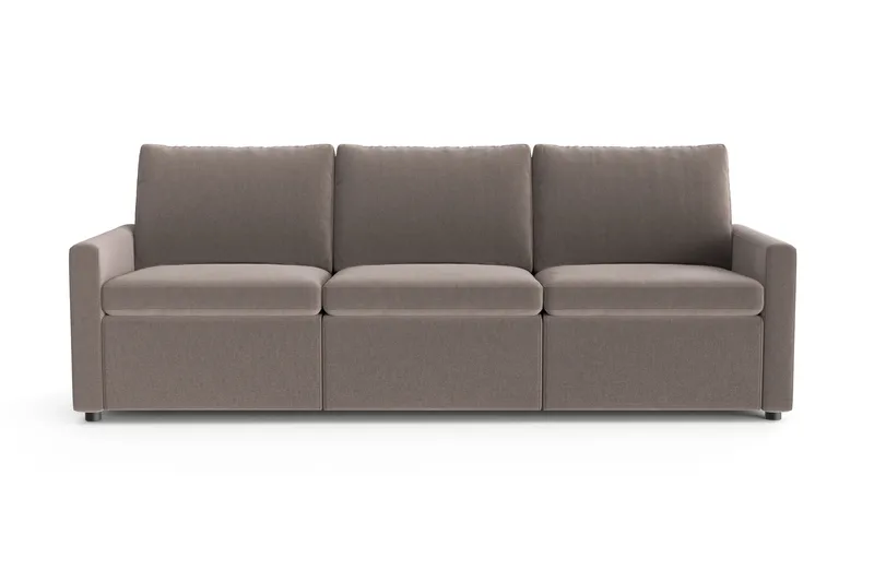 Barsele 3-seter Elektrisk Reclinersofa - Brun - Møbler - Sofaer - Reclinersofaer - 3 seters kinosofa & reclinersofa