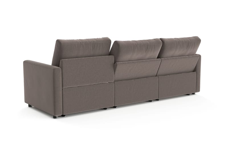 Barsele 3-seter Elektrisk Reclinersofa - Brun - Møbler - Sofaer - Reclinersofaer - 3 seters kinosofa & reclinersofa