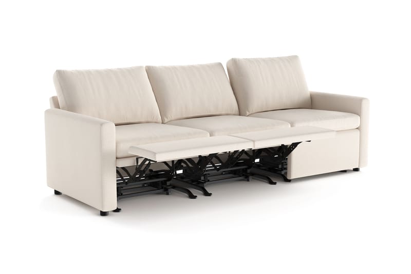 Barsele 3-seter Reclinersofa - Beige - Møbler - Sofaer - Reclinersofaer - 3 seters kinosofa & reclinersofa