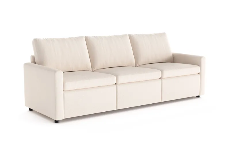 Barsele 3-seter Reclinersofa - Beige - Møbler - Sofaer - Reclinersofaer - 3 seters kinosofa & reclinersofa