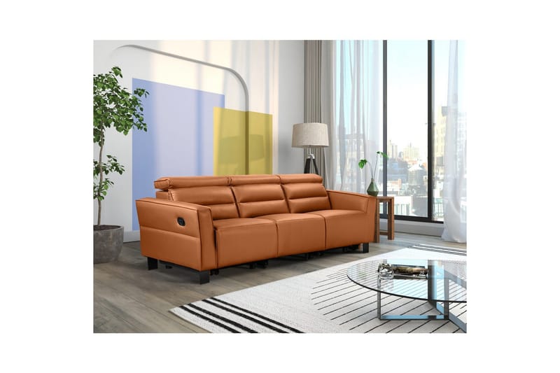 Carpari Reclinersofa 3-seter - Brun - Møbler - Sofaer - Reclinersofaer - 3 seters kinosofa & reclinersofa
