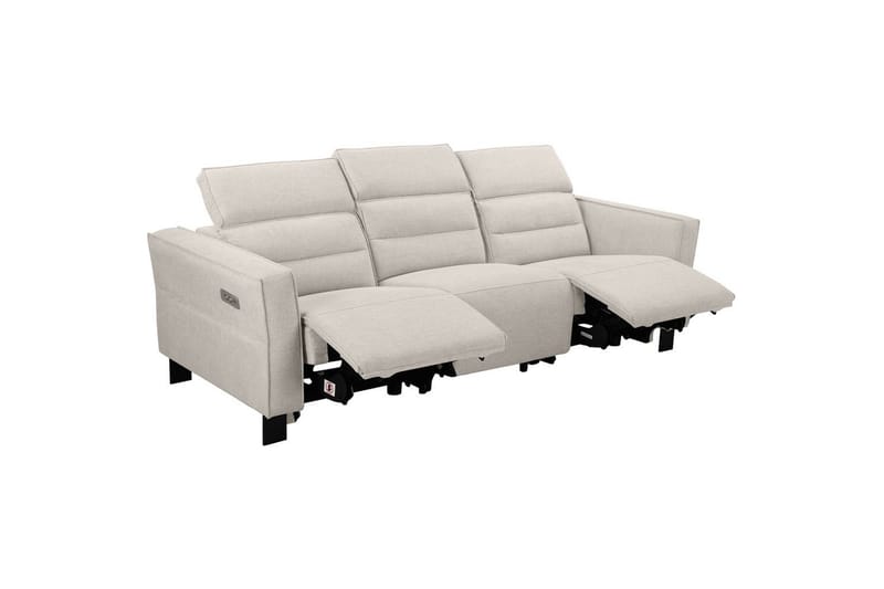 Carpari Reclinersofa 3-seter - Hvit - Møbler - Sofaer - Reclinersofaer - 3 seters kinosofa & reclinersofa