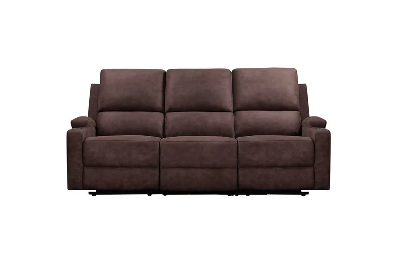 Dallas Reclinersofa 3-seter - Brun - Møbler - Sofaer - Reclinersofaer - 3 seters kinosofa & reclinersofa