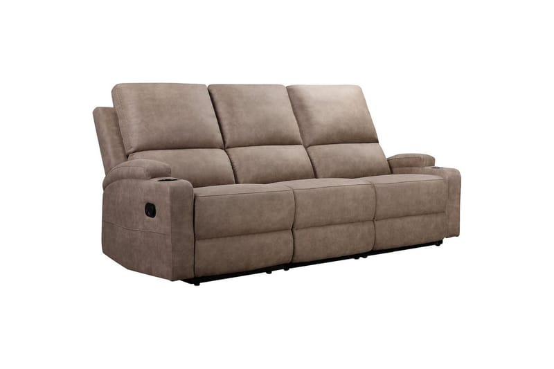Dallas Reclinersofa 3-seter - Brun - Møbler - Sofaer - Reclinersofaer - 3 seters kinosofa & reclinersofa