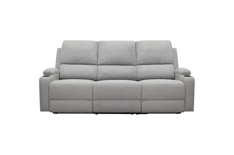 Dallas Reclinersofa 3-seter - Grå - Møbler - Sofaer - Reclinersofaer - 3 seters kinosofa & reclinersofa