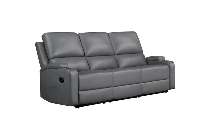 Dallas Reclinersofa 3-seter - Grå - Møbler - Sofaer - Reclinersofaer - 3 seters kinosofa & reclinersofa