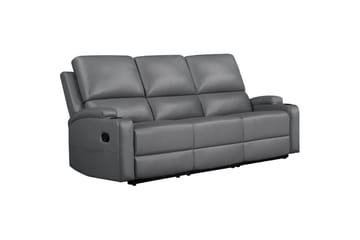 Dallas Reclinersofa 3-seter - Grå - Møbler - Sofaer - Reclinersofaer - 3 seters kinosofa & reclinersofa