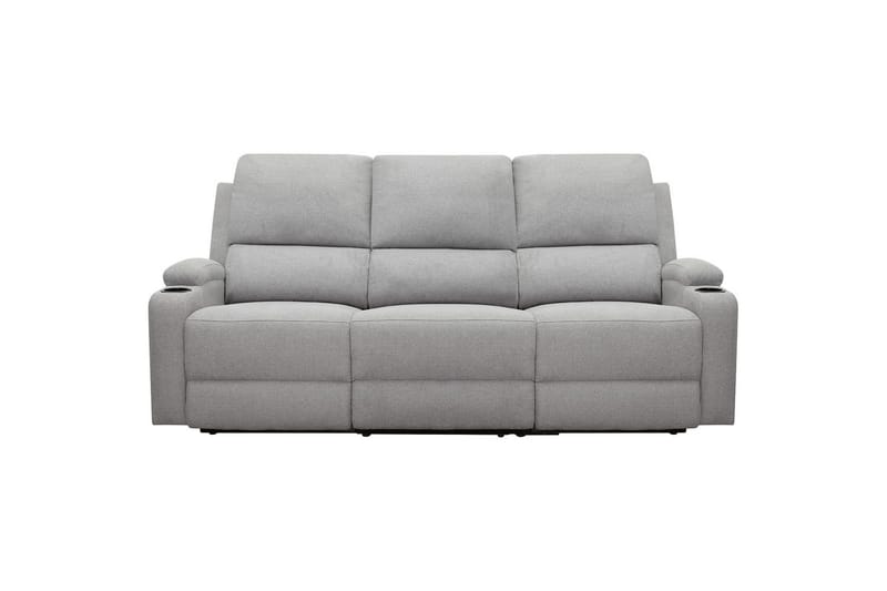 Dallas Reclinersofa 3-seter - Grå - Møbler - Sofaer - Reclinersofaer - 3 seters kinosofa & reclinersofa